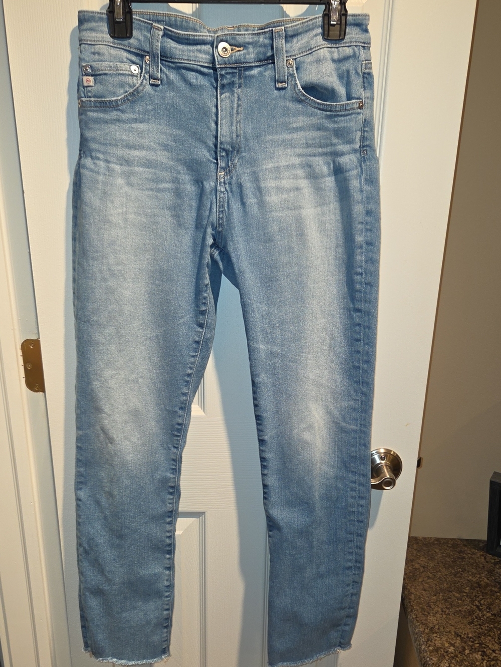 AG Adriano Goldschmied The Mari High Rise Straight Leg Jean